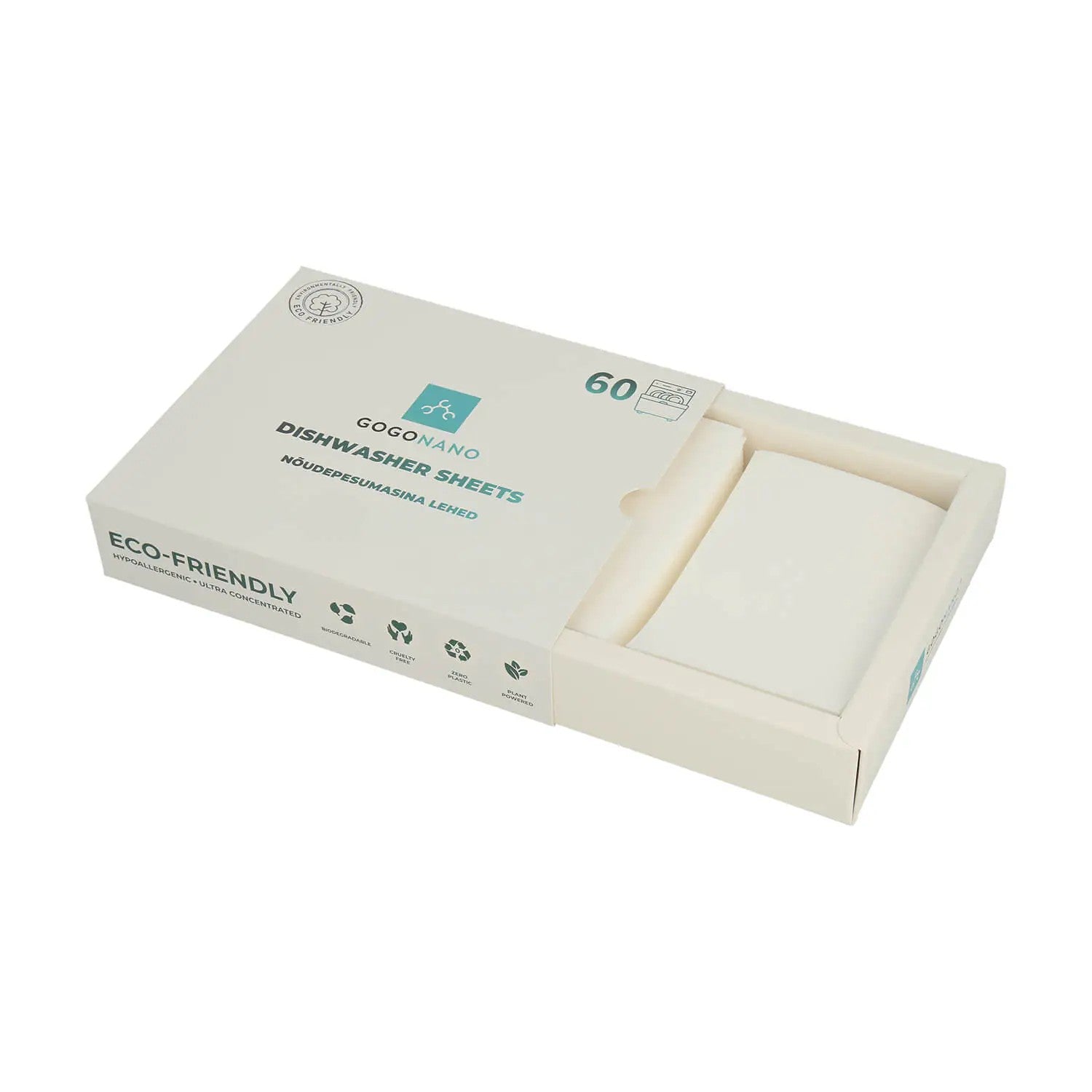 Dishwasher Sheets – Plastic-free, No Residue, 60 loads